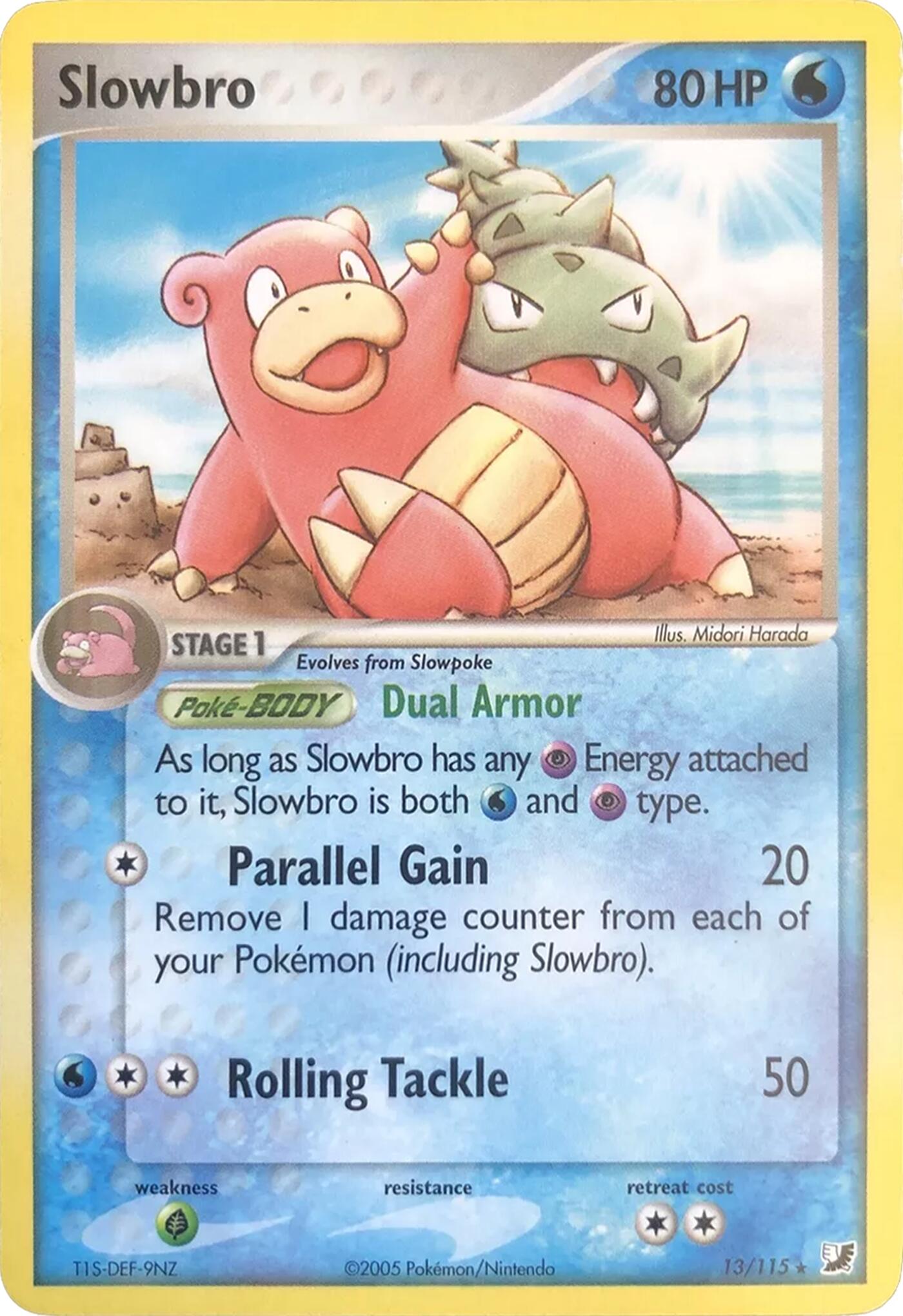 Slowbro (13/115) (Theme Deck Exclusives) [EX: Unseen Forces] | Good Games Cannington