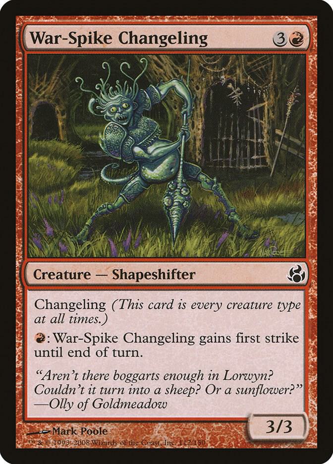 War-Spike Changeling 112/150 (Morningtide)  | Good Games Cannington