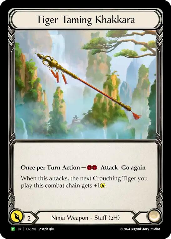 Tiger Taming Khakkara [LGS292] (Promo)  Rainbow Foil | Good Games Cannington