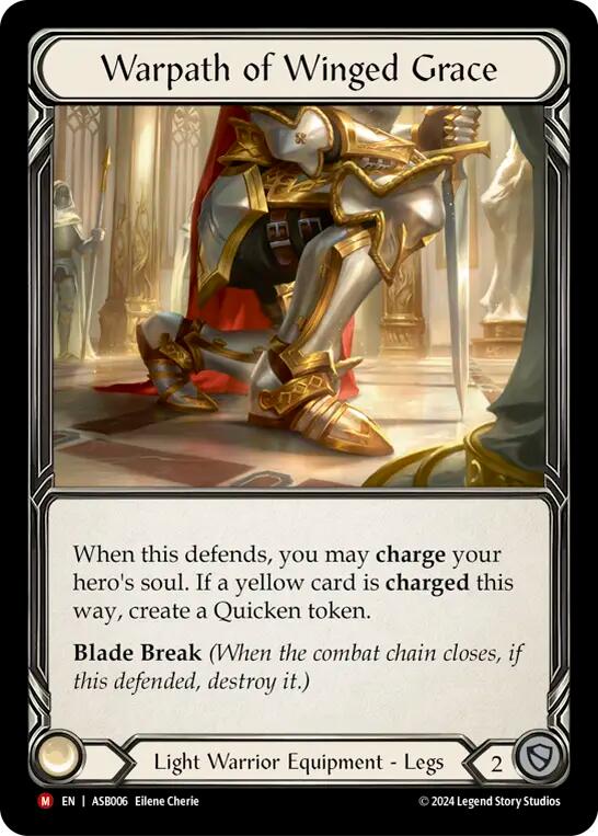 Warpath of Winged Grace [ASB006] (Armory Deck: Boltyn)  Rainbow Foil | Good Games Cannington