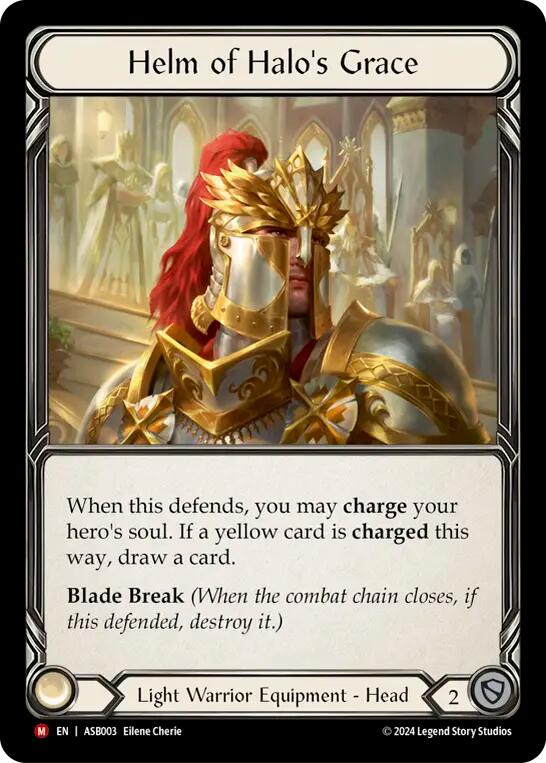 Helm of Halo's Grace [ASB003] (Armory Deck: Boltyn)  Rainbow Foil | Good Games Cannington