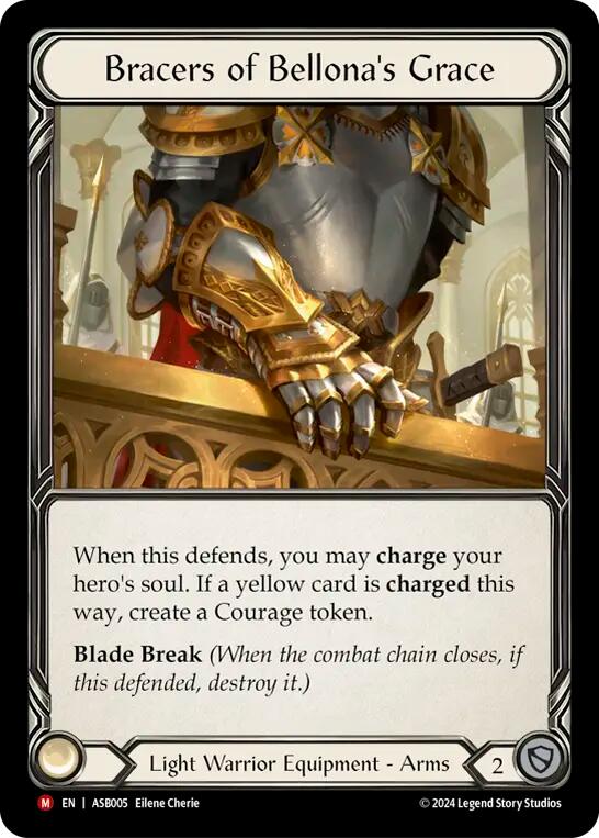 Bracers of Bellona's Grace [ASB005] (Armory Deck: Boltyn)  Rainbow Foil | Good Games Cannington