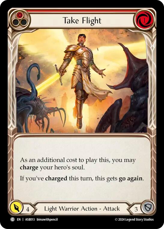Take Flight (Red) [ASB013] (Armory Deck: Boltyn) | Good Games Cannington