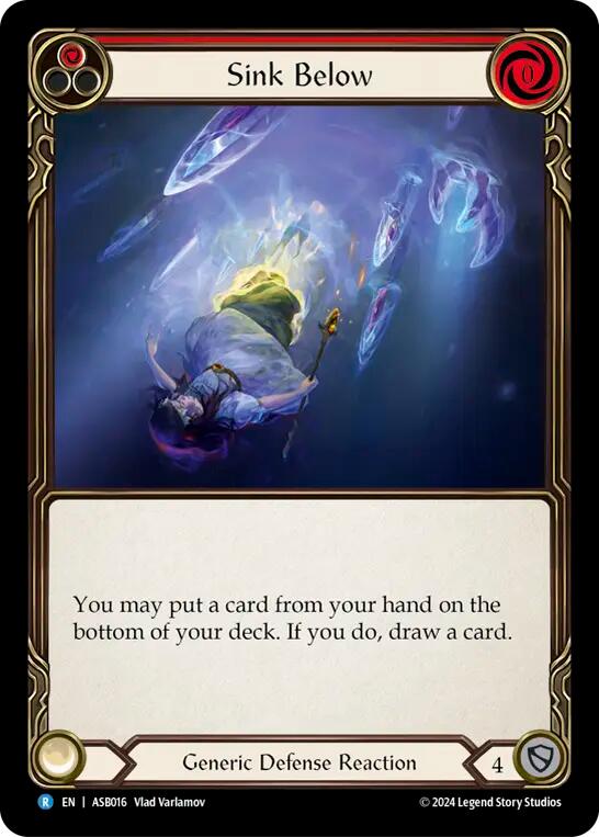 Sink Below (Red) [ASB016] (Armory Deck: Boltyn) | Good Games Cannington