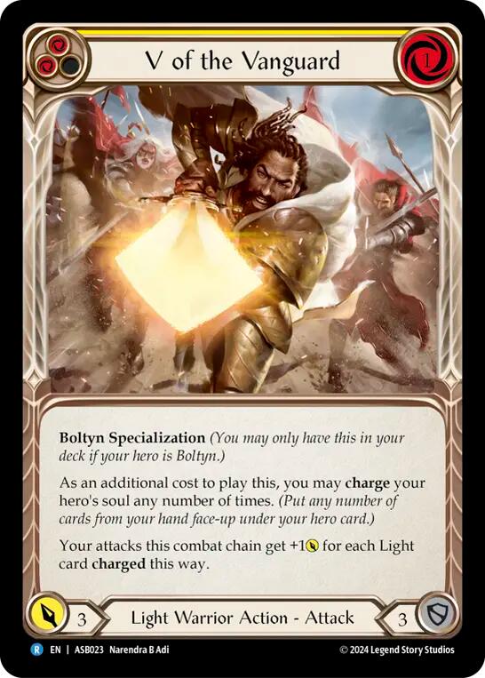 V of the Vanguard [ASB023] (Armory Deck: Boltyn) | Good Games Cannington