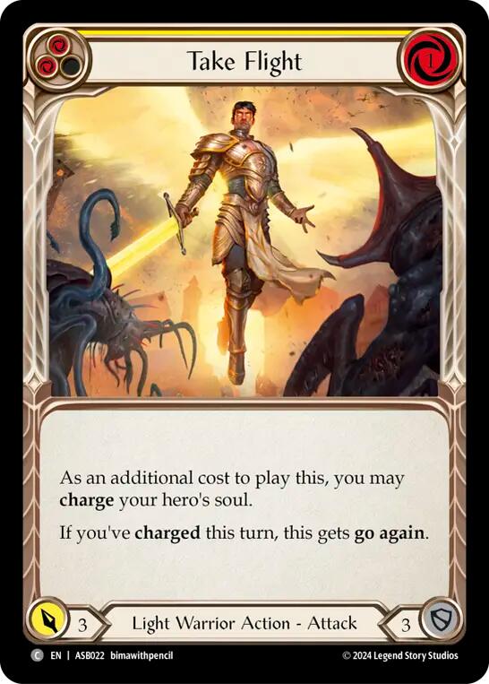 Take Flight (Yellow) [ASB022] (Armory Deck: Boltyn) | Good Games Cannington