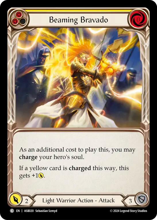 Beaming Bravado (Yellow) [ASB020] (Armory Deck: Boltyn) | Good Games Cannington