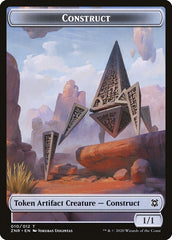 Cat Beast // Construct Double-Sided Token [Zendikar Rising Tokens] | Good Games Cannington