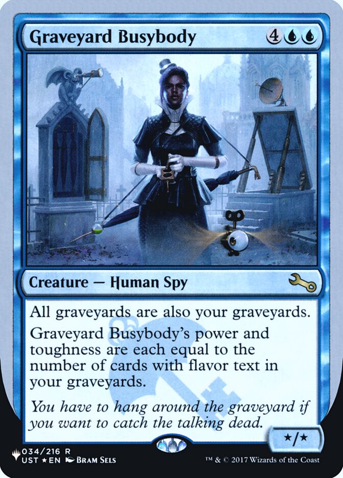 Graveyard Busybody (Unfinity Foil Edition) [The List] | Good Games Cannington