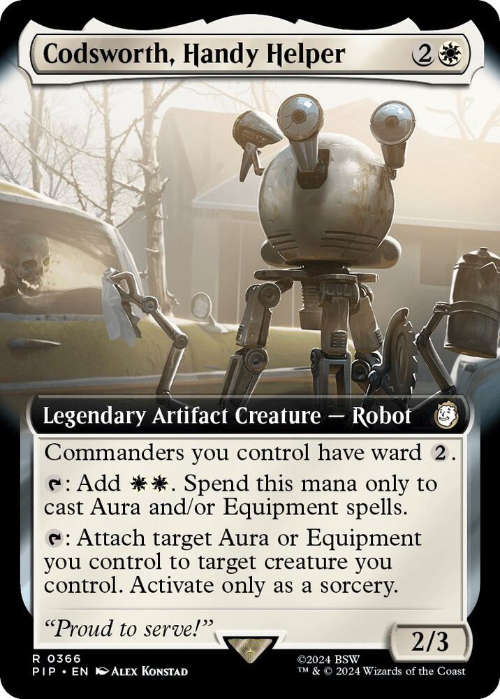 Codsworth Handy Helper 366/326 (Universes Beyond: Fallout)  - Extended Art | Good Games Cannington