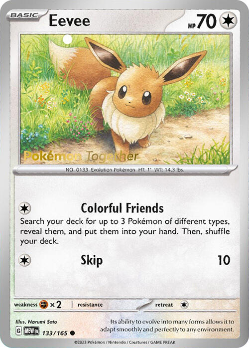 Eevee (133/165) (PokePost Promo) [Scarlet & Violet 151] | Good Games Cannington