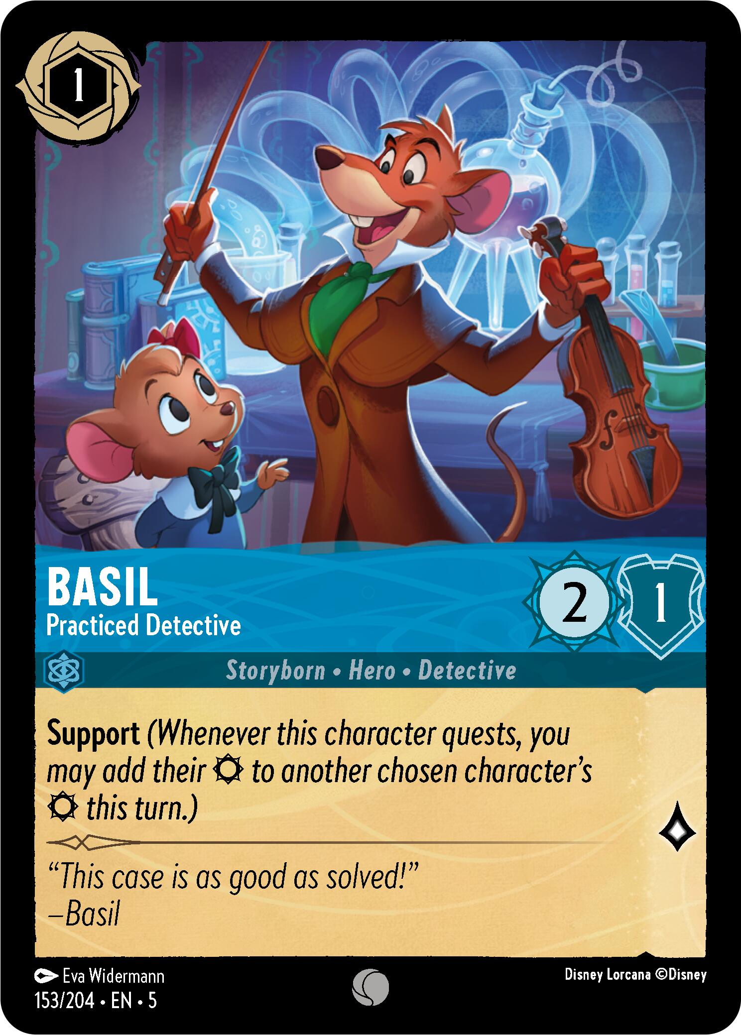 Basil - Practiced Detective (153/204) [Shimmering Skies] | Good Games Cannington