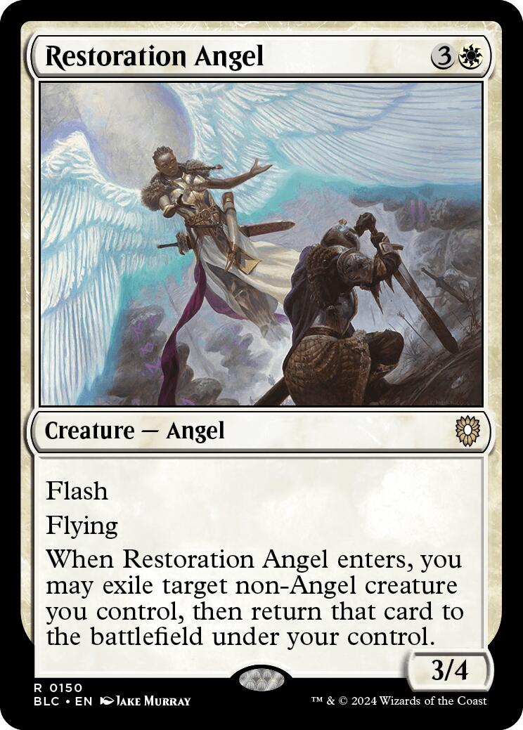 Restoration Angel [Bloomburrow Commander] | Good Games Cannington