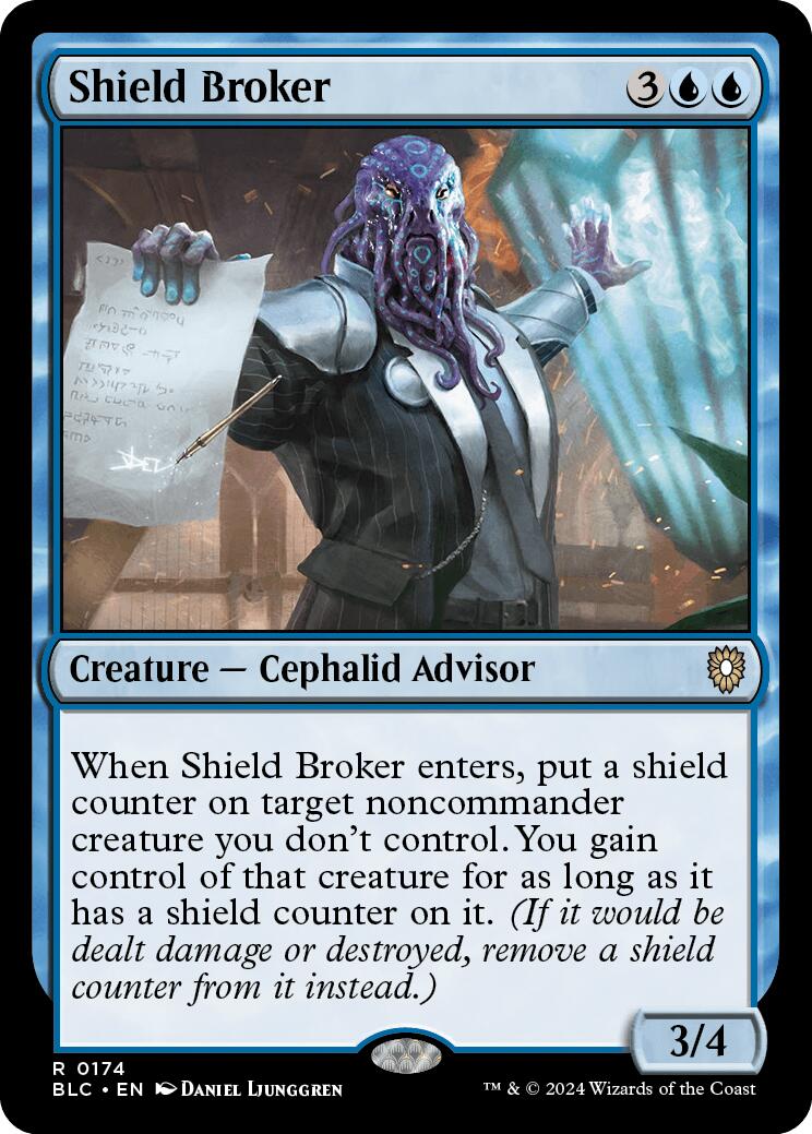 Shield Broker [Bloomburrow Commander] | Good Games Cannington