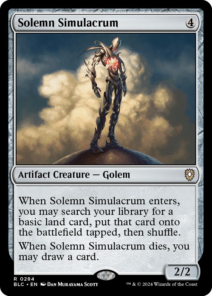 Solemn Simulacrum [Bloomburrow Commander] | Good Games Cannington