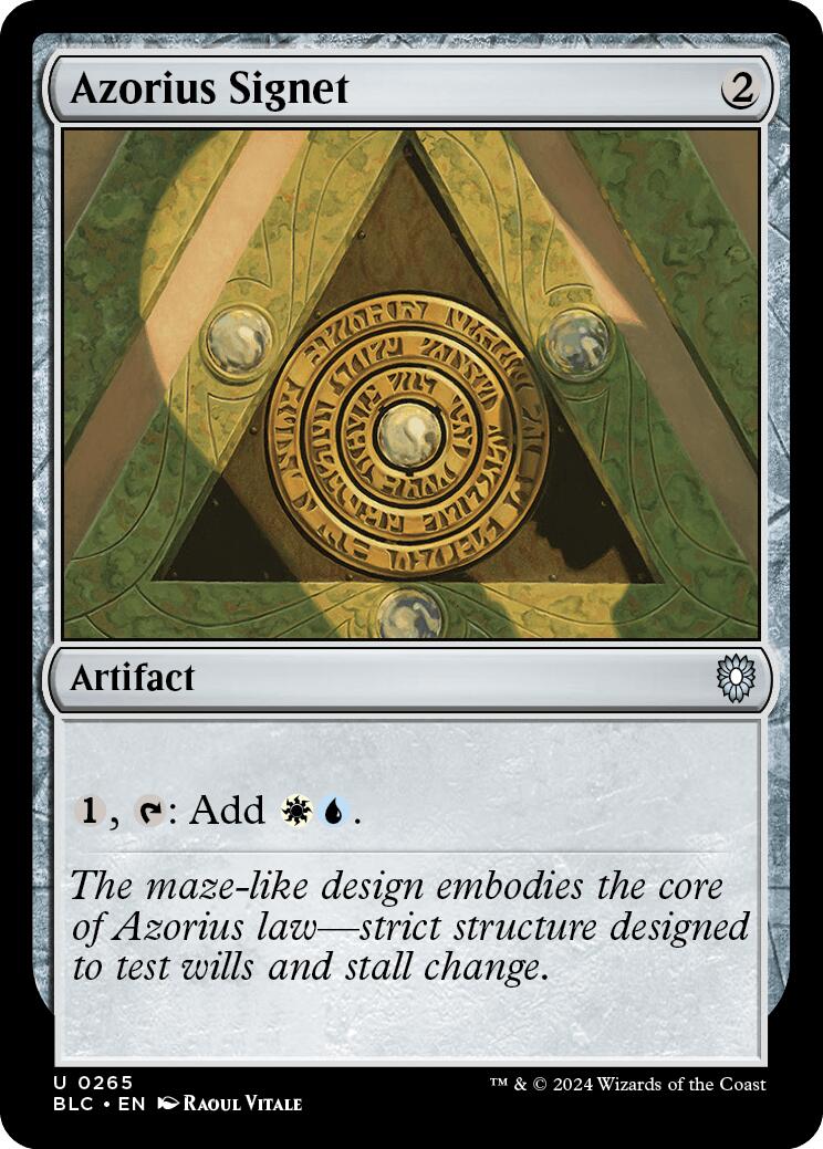 Azorius Signet [Bloomburrow Commander] | Good Games Cannington