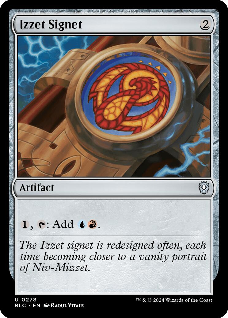 Izzet Signet [Bloomburrow Commander] | Good Games Cannington
