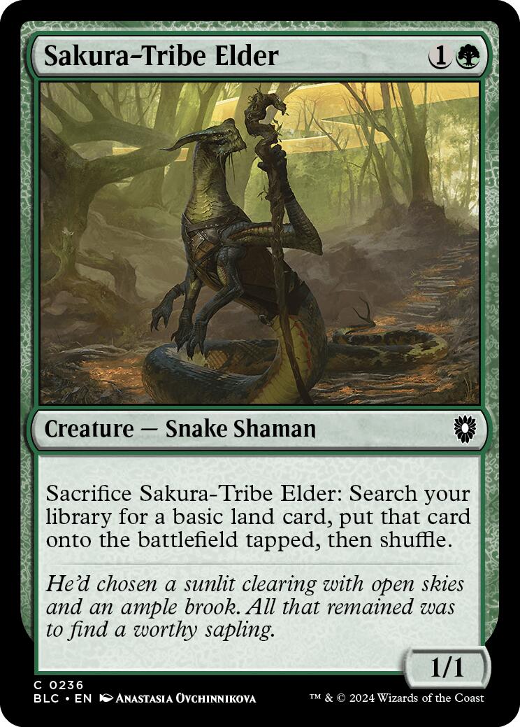 Sakura-Tribe Elder [Bloomburrow Commander] | Good Games Cannington