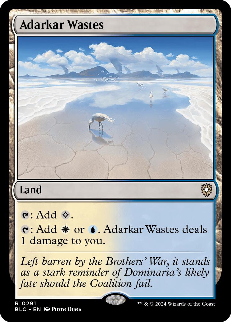 Adarkar Wastes [Bloomburrow Commander] | Good Games Cannington