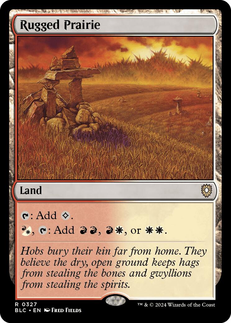 Rugged Prairie [Bloomburrow Commander] | Good Games Cannington