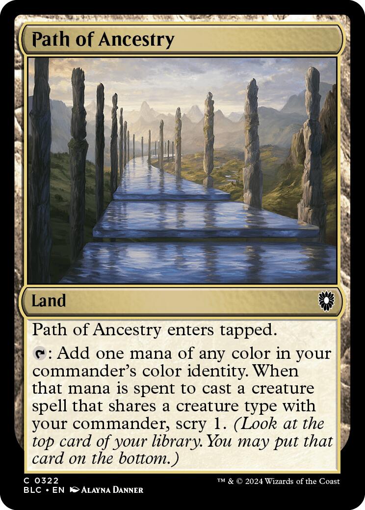 Path of Ancestry [Bloomburrow Commander] | Good Games Cannington