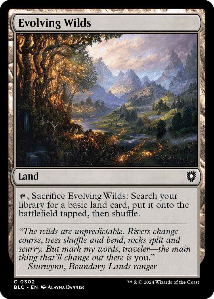 Evolving Wilds [Bloomburrow Commander] | Good Games Cannington