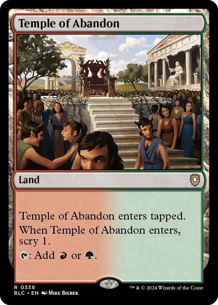 Temple of Abandon [Bloomburrow Commander] | Good Games Cannington