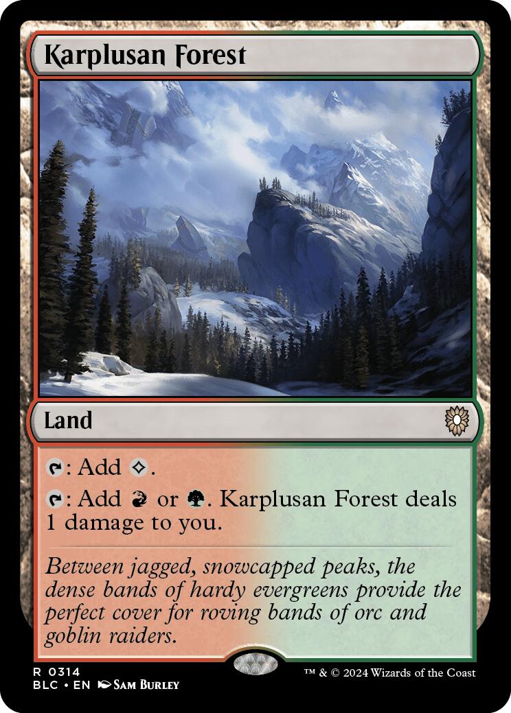 Karplusan Forest [Bloomburrow Commander] | Good Games Cannington