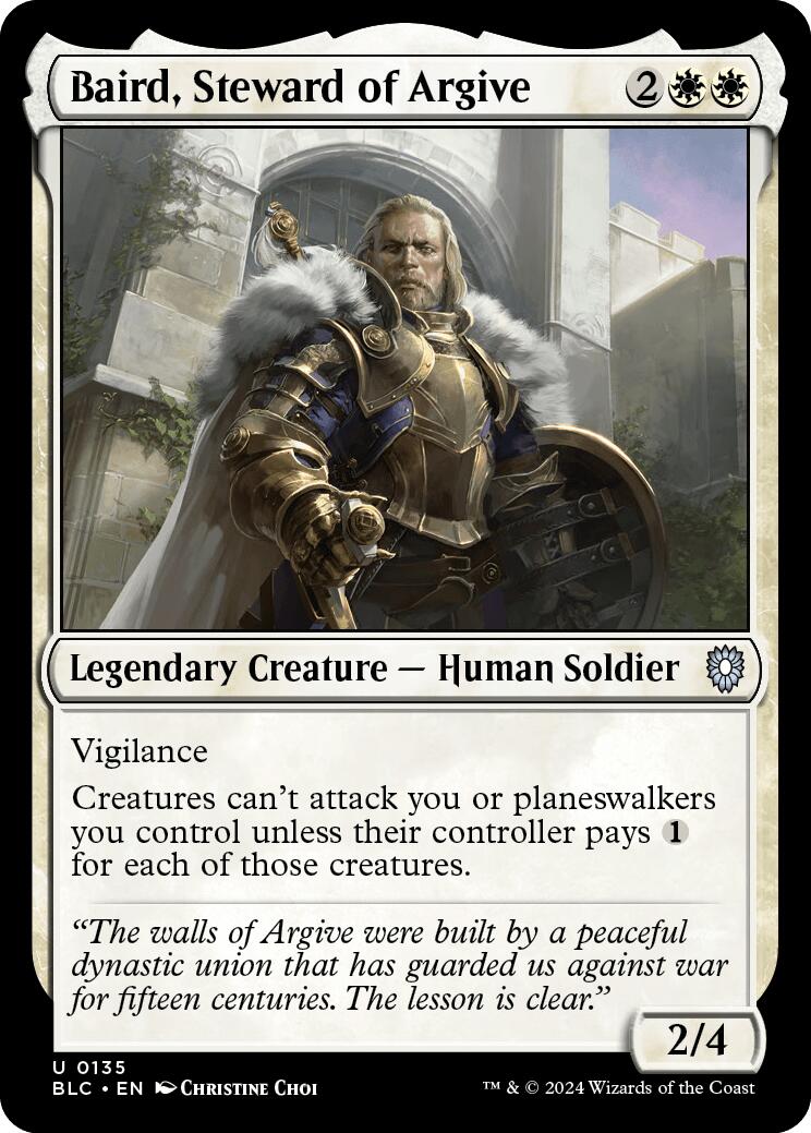 Baird, Steward of Argive [Bloomburrow Commander] | Good Games Cannington