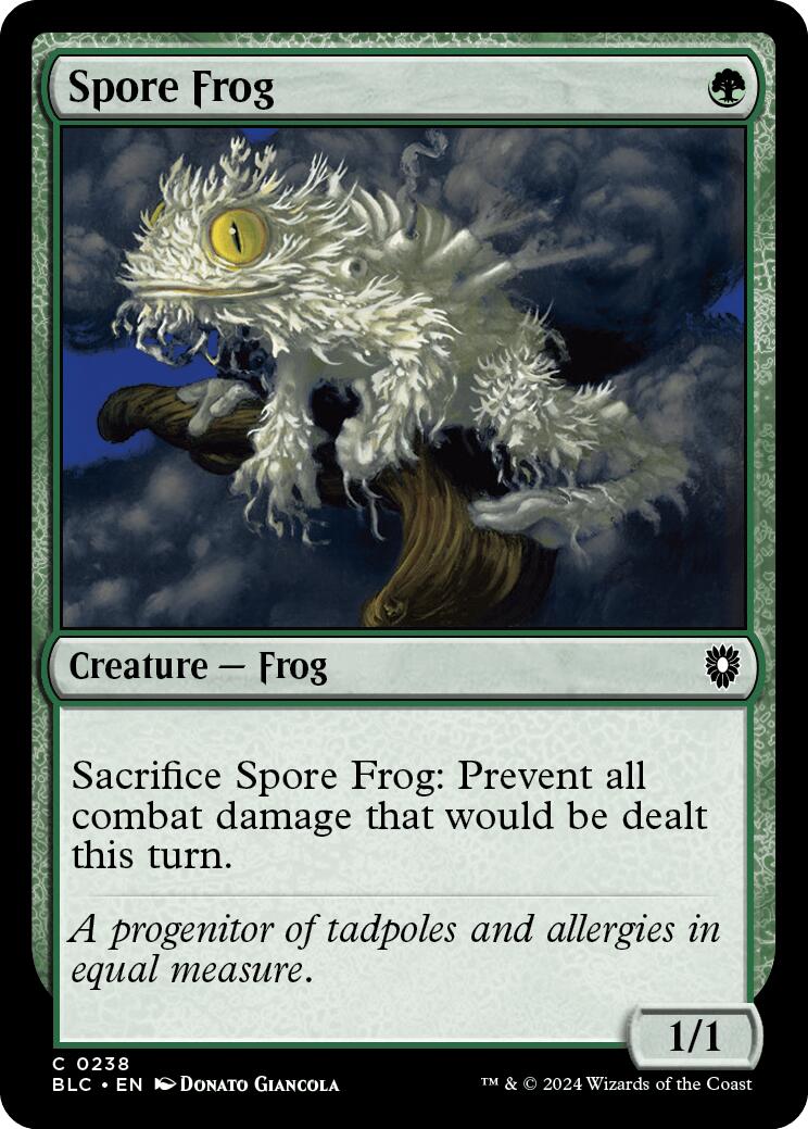 Spore Frog [Bloomburrow Commander] | Good Games Cannington