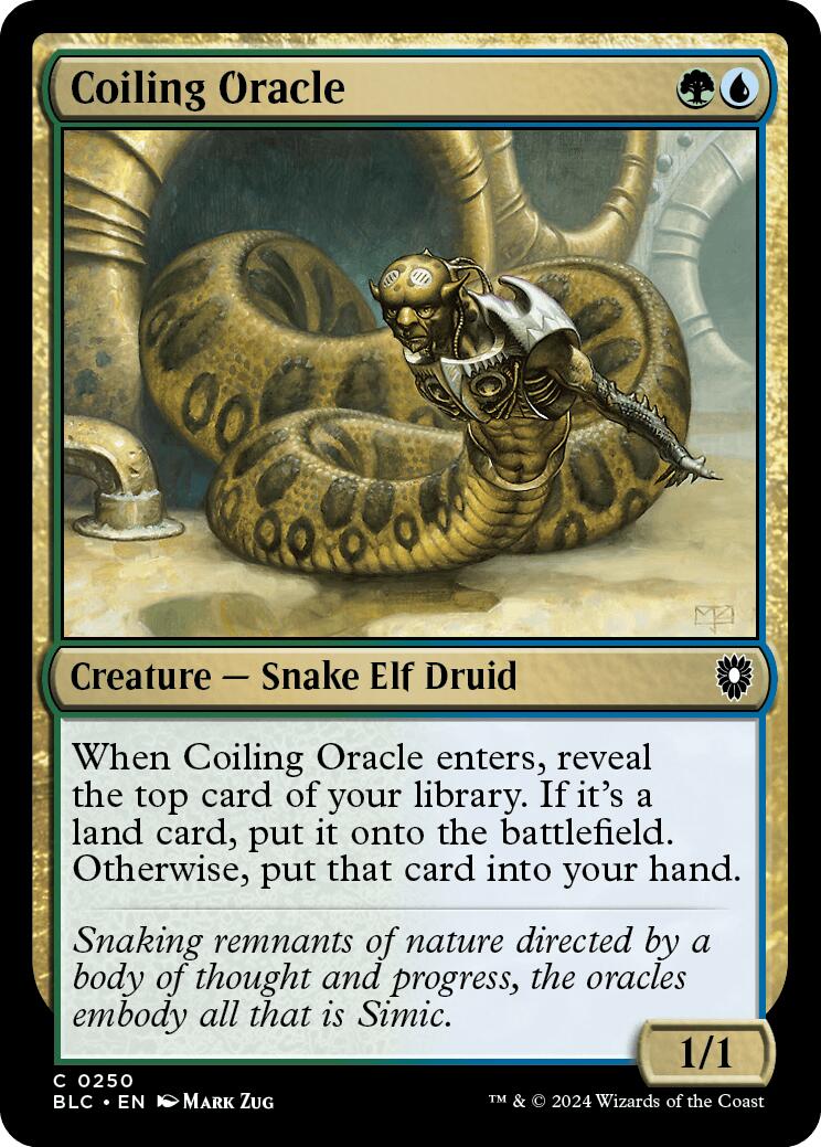 Coiling Oracle [Bloomburrow Commander] | Good Games Cannington