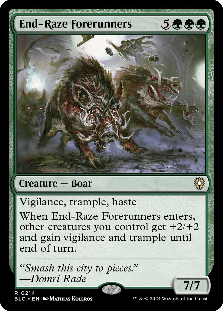 End-Raze Forerunners [Bloomburrow Commander] | Good Games Cannington