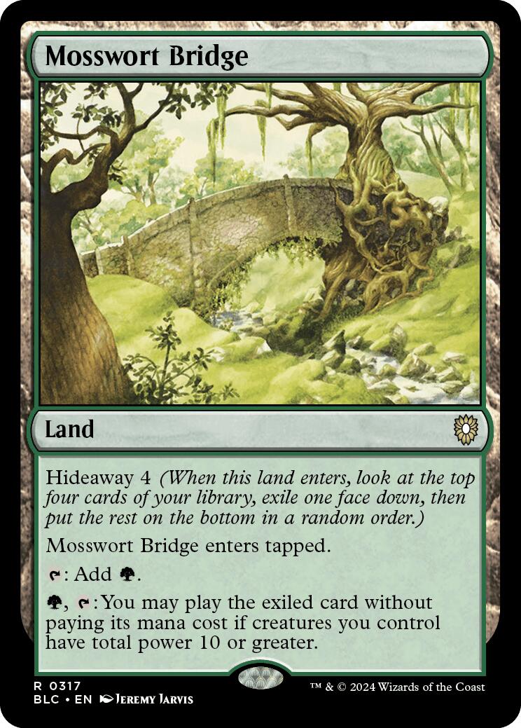 Mosswort Bridge [Bloomburrow Commander] | Good Games Cannington