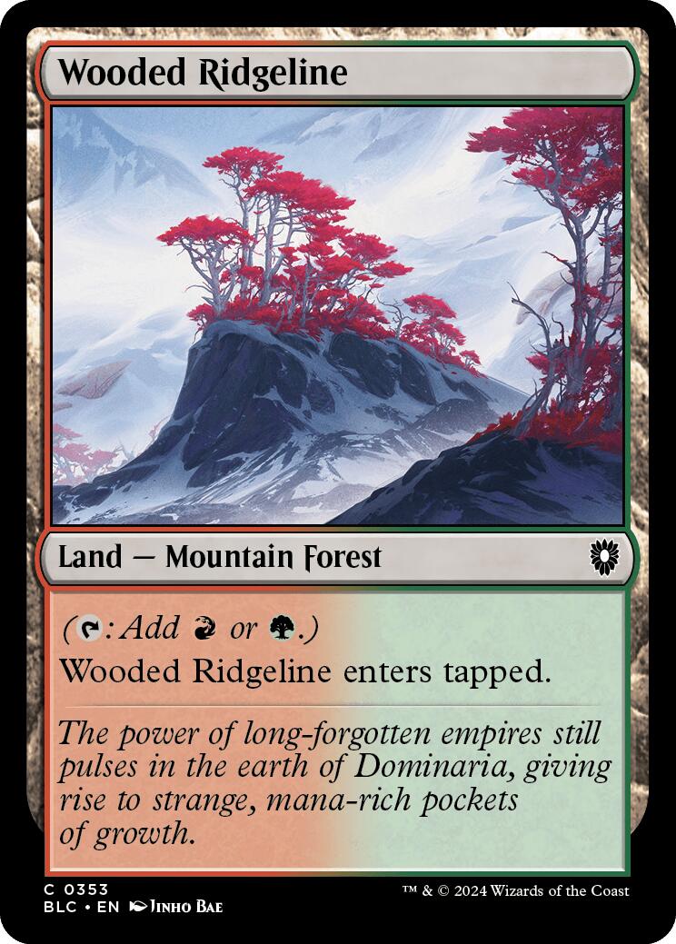Wooded Ridgeline [Bloomburrow Commander] | Good Games Cannington