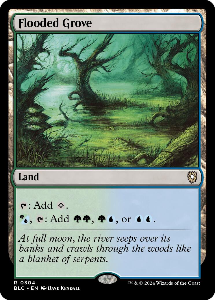 Flooded Grove [Bloomburrow Commander] | Good Games Cannington