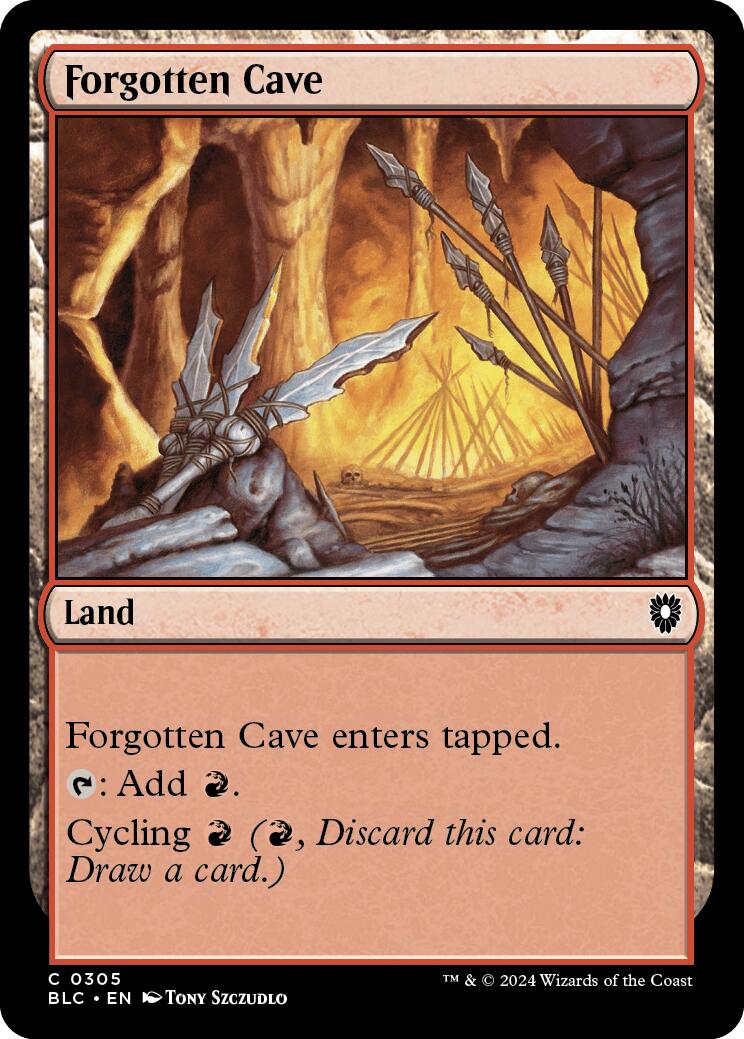 Forgotten Cave [Bloomburrow Commander] | Good Games Cannington