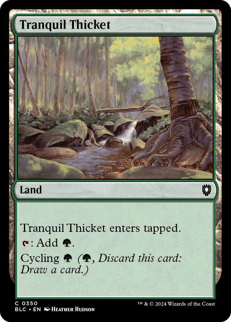 Tranquil Thicket [Bloomburrow Commander] | Good Games Cannington