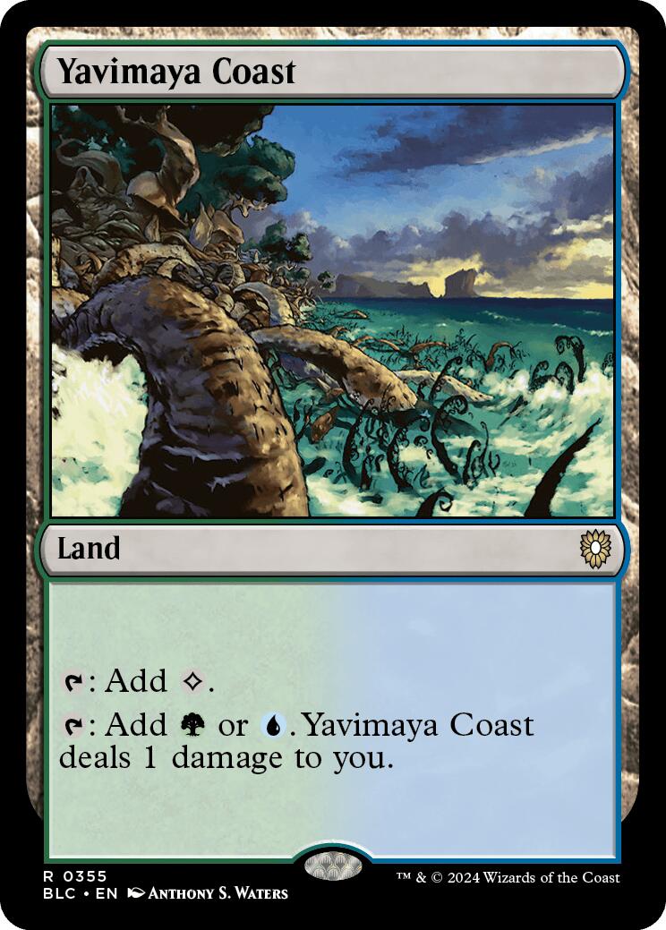 Yavimaya Coast [Bloomburrow Commander] | Good Games Cannington