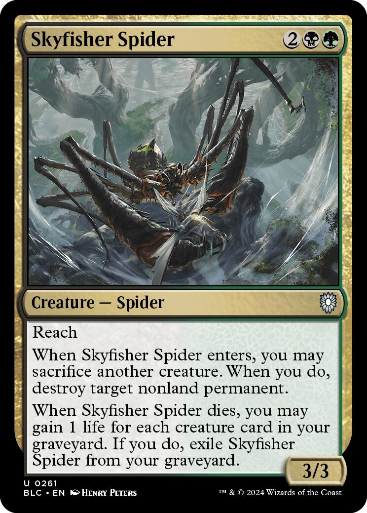 Skyfisher Spider [Bloomburrow Commander] | Good Games Cannington