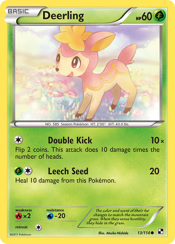Deerling (13/114) [Black & White: Base Set] | Good Games Cannington