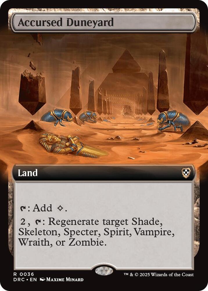 Accursed Duneyard 36/187 (Commander: Aetherdrift)  - Extended Art | Good Games Cannington