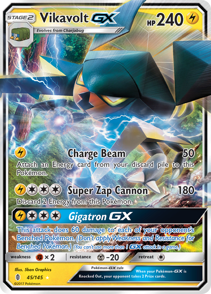 Vikavolt GX (45/145) [Sun & Moon: Guardians Rising] | Good Games Cannington