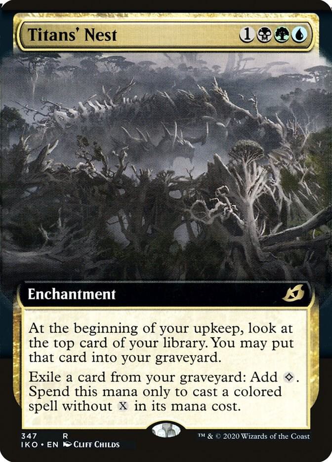 Titans Nest Extended Art 347 (Ikoria: Lair of Behemoths)  - Foil | Good Games Cannington