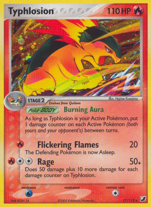 Typhlosion(17/115) (Theme Deck Exclusive) [EX: Unseen Forces] | Good Games Cannington