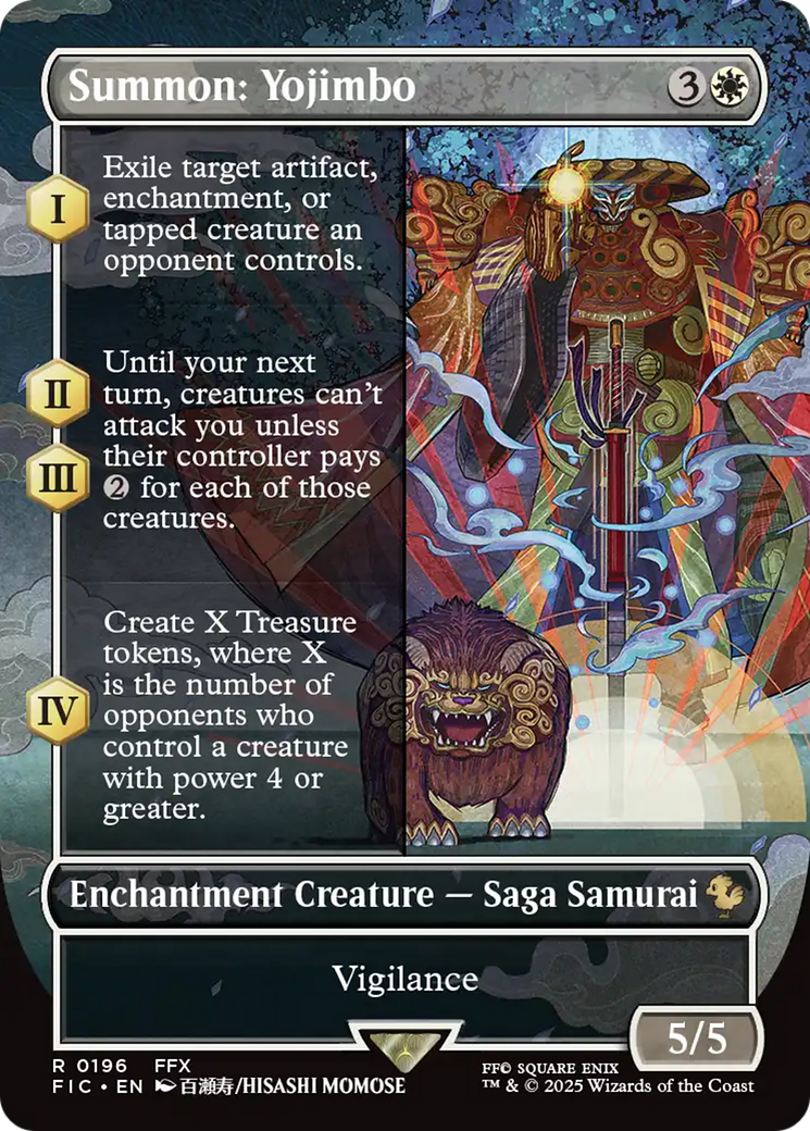 Summon: Yojimbo (Borderless) [FINAL FANTASY Commander] | Good Games Cannington