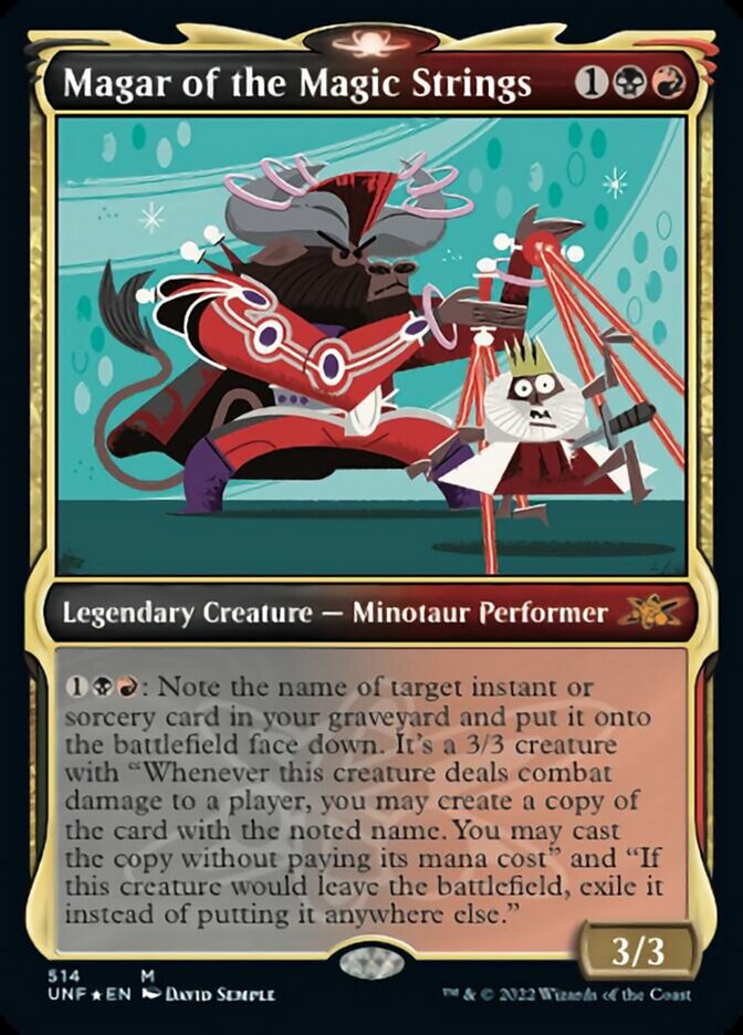Magar of the Magic Strings (Showcase) (Galaxy Foil) [Unfinity] | Good Games Cannington