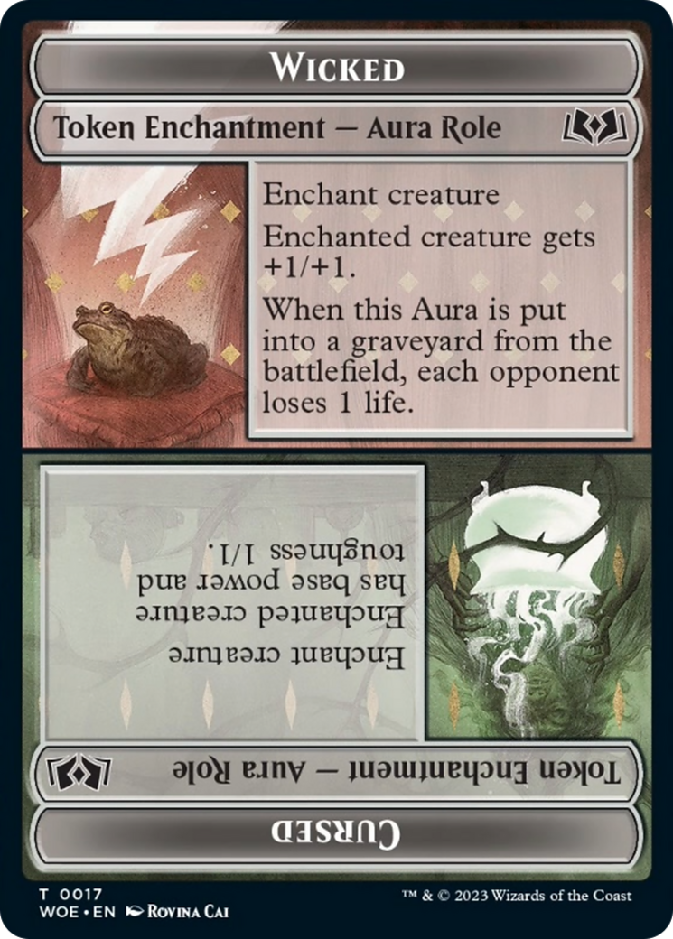 Wicked Role // Cursed Role Token [Wilds of Eldraine Tokens] | Good Games Cannington