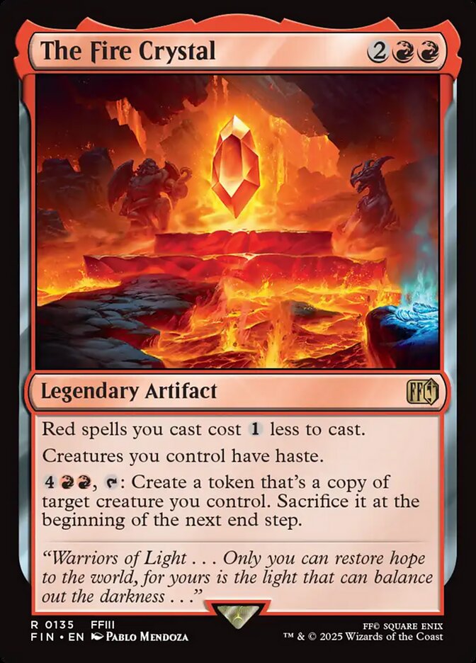 The Fire Crystal 135 (FINAL FANTASY)  - Foil | Good Games Cannington