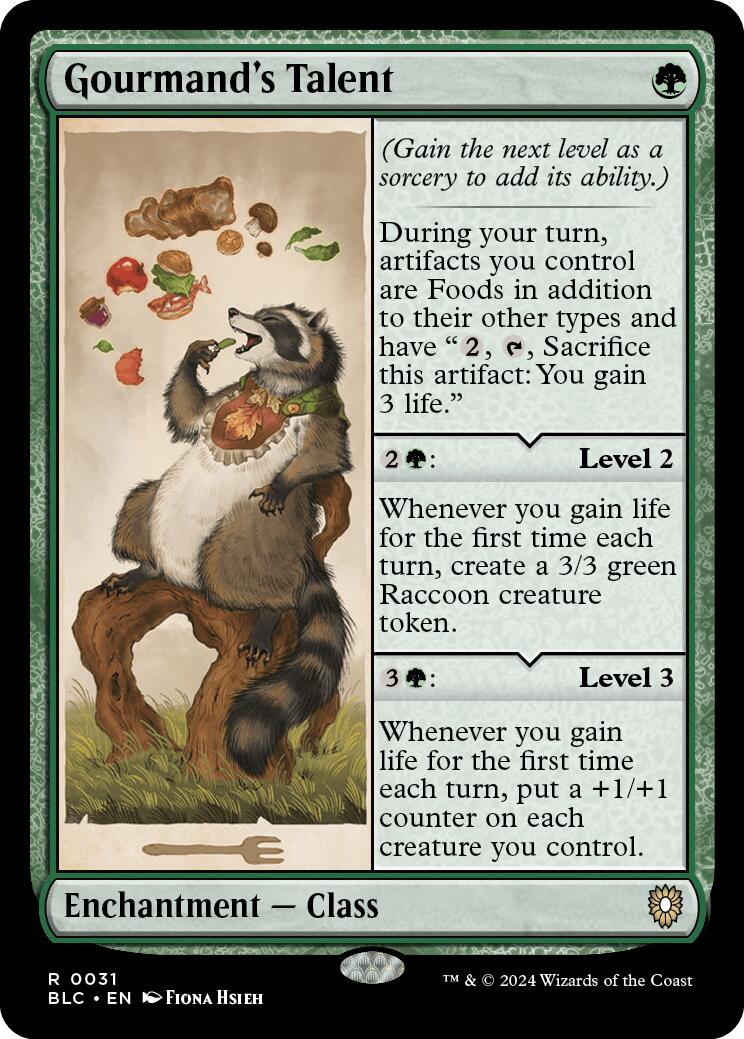 Gourmand's Talent [Bloomburrow Commander] | Good Games Cannington