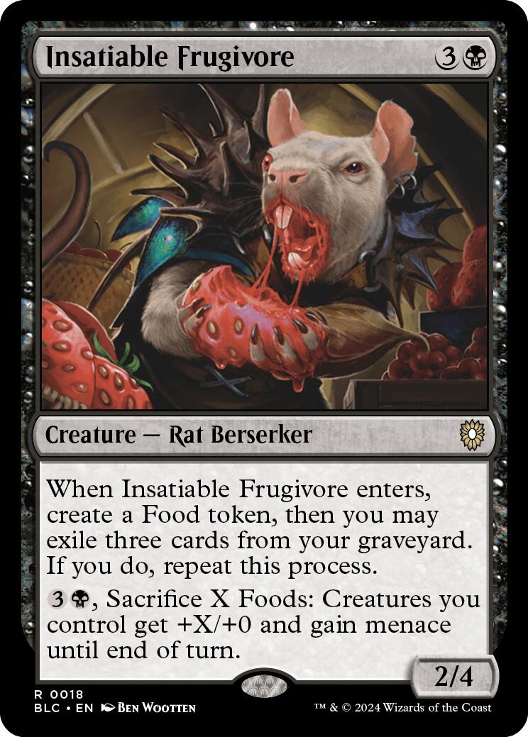 Insatiable Frugivore [Bloomburrow Commander] | Good Games Cannington
